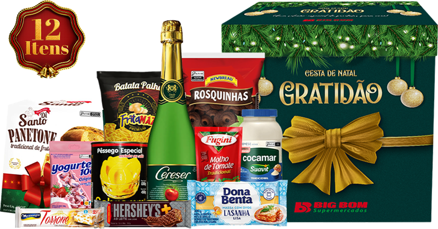 Cestas de Natal Big Bom 2025 | Gratidão